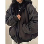 Solid Warm Hooded Co...