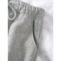 Solid Drawstring Pocket Joggers, Casual Elastic Waist Pants, Women's Clothing