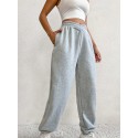 Solid Loose Basic Jogger Sweatpants, Versatile Comfy Pants For Fall & Winter, Women's Clothing