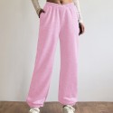 Solid Loose Basic Jogger Sweatpants, Versatile Comfy Pants For Fall & Winter, Women's Clothing