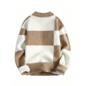 Cool Knitted Sweater For Men, Men's Casual Retro Striped Pullover Knit Sweater Streetwear For Winter Fall, As Gifts