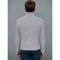 All Match Knitted Solid Sweater, Men's Casual Warm High Stretch Turtleneck Pullover Sweater For Men Fall Winter