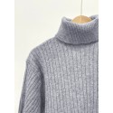 All Match Knitted Solid Sweater, Men's Casual Warm High Stretch Turtleneck Pullover Sweater For Men Fall Winter