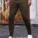 Chic Slim Fit Jeans, Men's Casual Street Style Medium Stretch Denim Pants