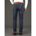 Men's Classic Vintage Solid Jeans, Slightly Stretch Comfy Casual Pants For Men's Outdoor Wearing