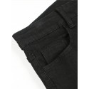 Men's Casual Skinny Medium Stretch Jeans, Chic Street Style Denim Pants