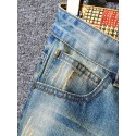 Vintage Style Ripped Jeans, Men's Casual Street Style Jeans