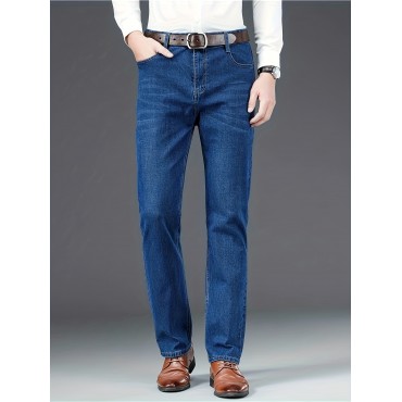Men's Solid Jeans, F...