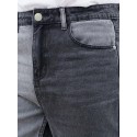 Men's Casual Street Style Slim Patchwork Denim Pants For Spring Summer