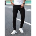 Chic Skinny Jeans, Men's Casual Street Style Distressed Stretch Denim Pants