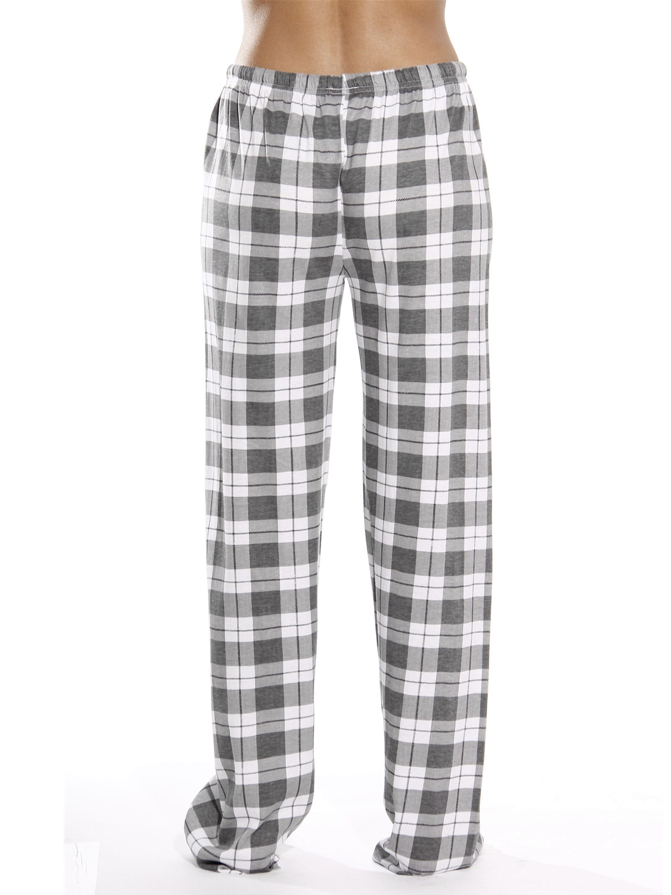 plaid pattern drawstring pants casual wide leg pants womens clothing details 6