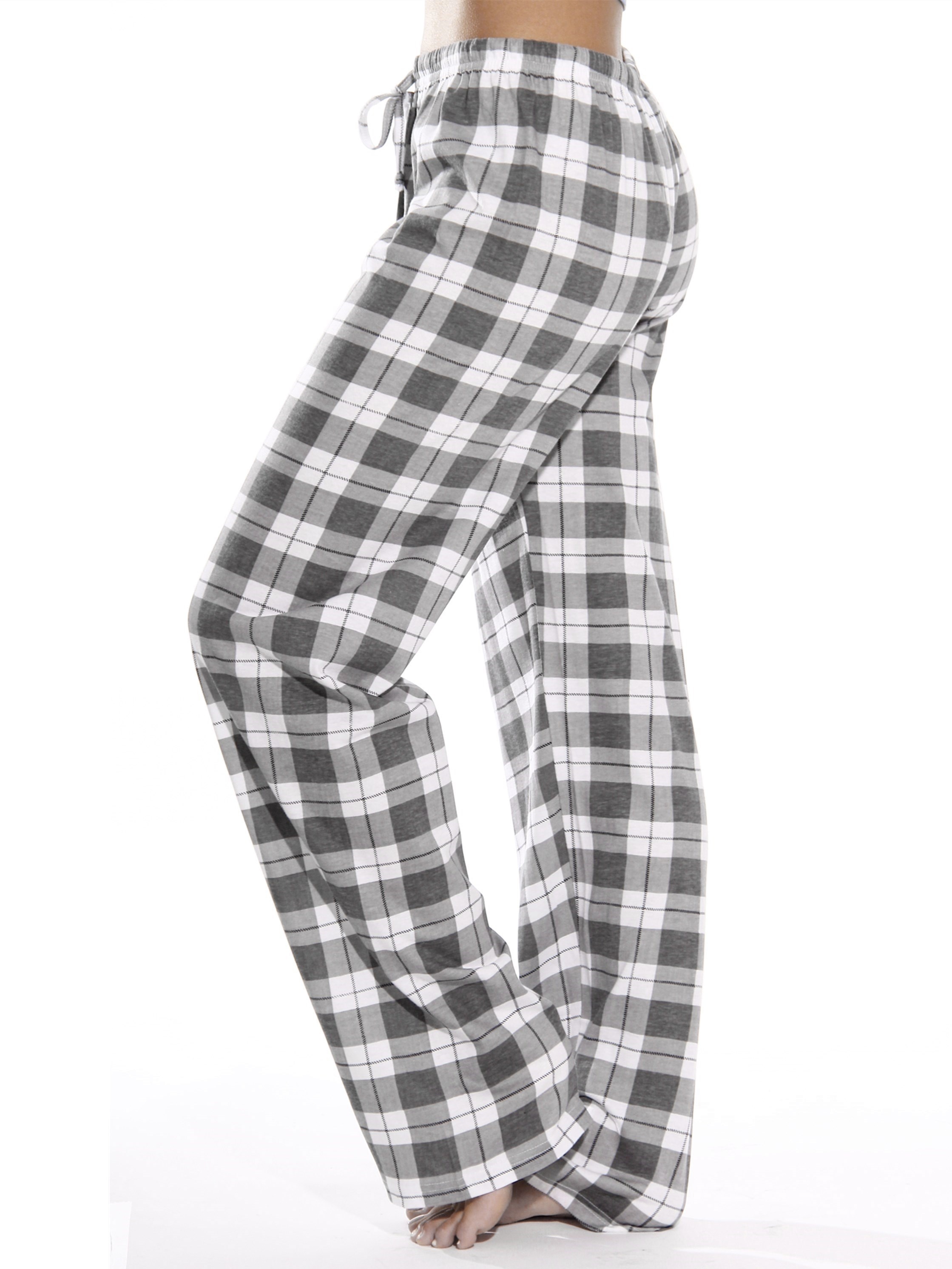 plaid pattern drawstring pants casual wide leg pants womens clothing details 7