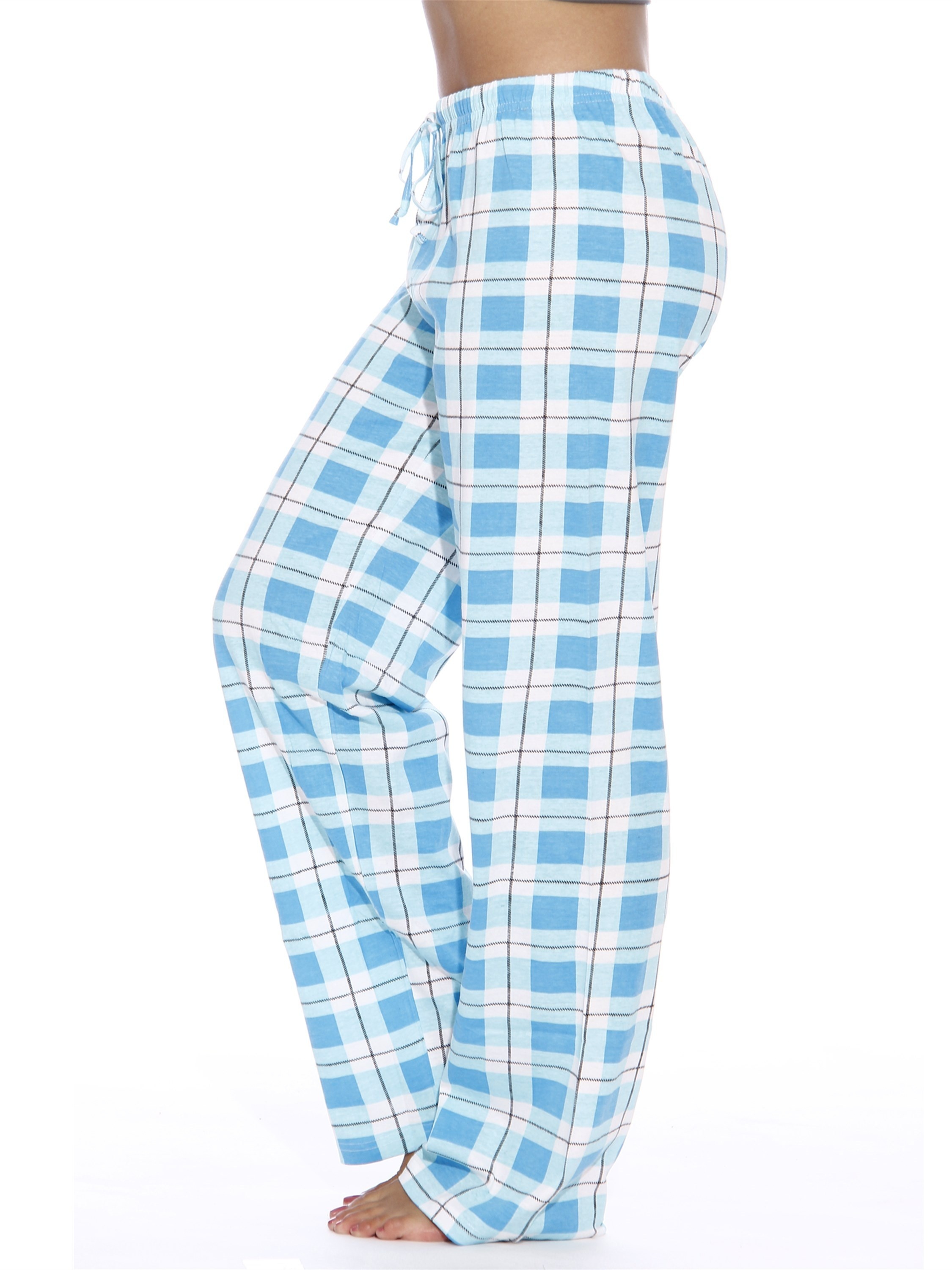 plaid pattern drawstring pants casual wide leg pants womens clothing details 17