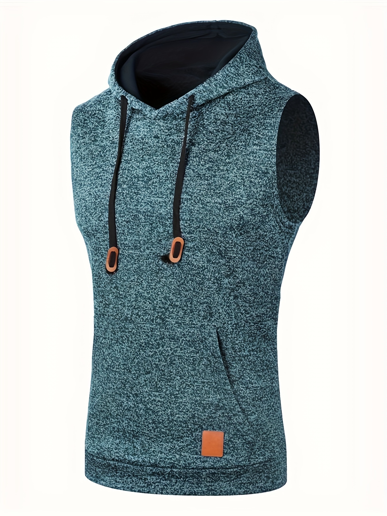 elegant hooded mid stretch vest mens casual vintage style sleeveless sweater vest for fall winter details 2