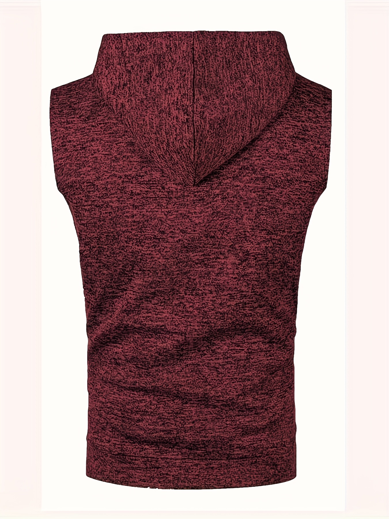 elegant hooded mid stretch vest mens casual vintage style sleeveless sweater vest for fall winter details 6