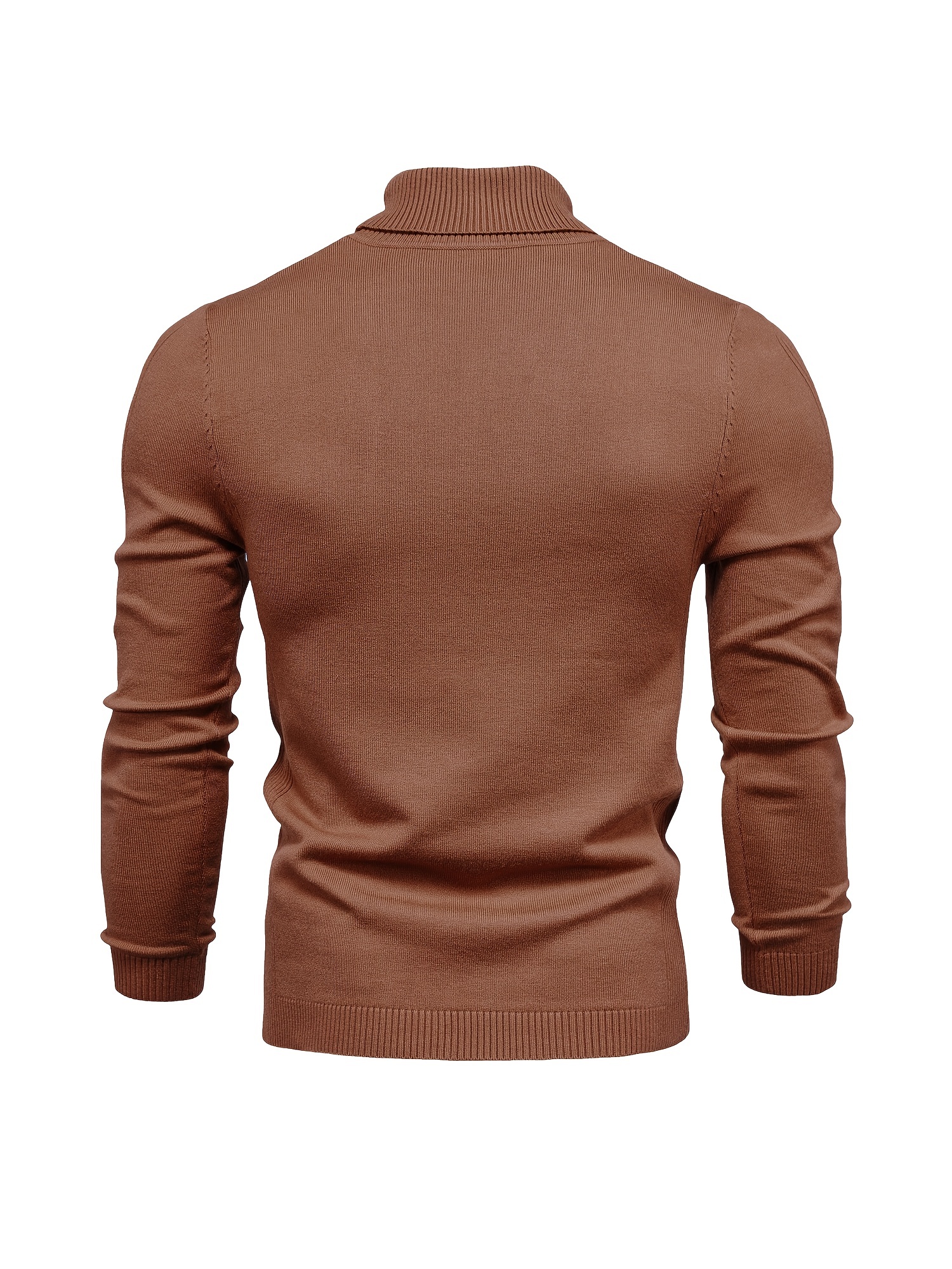 all match best sellers autumn winter pullover men solid turtleneck sweaters details 57