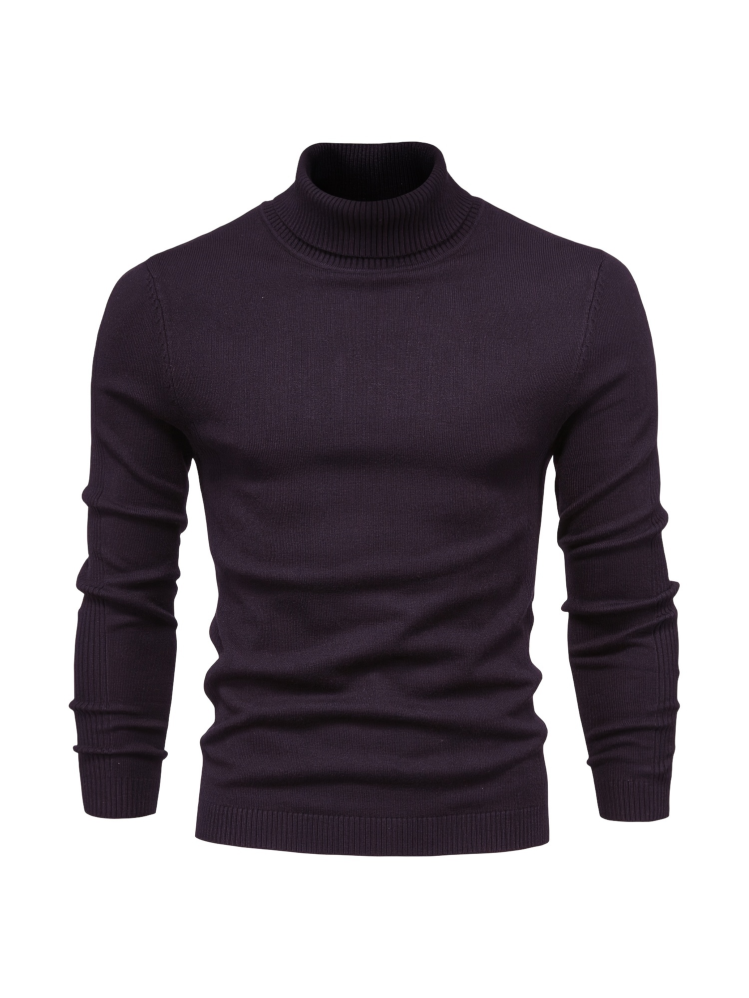 all match best sellers autumn winter pullover men solid turtleneck sweaters details 69