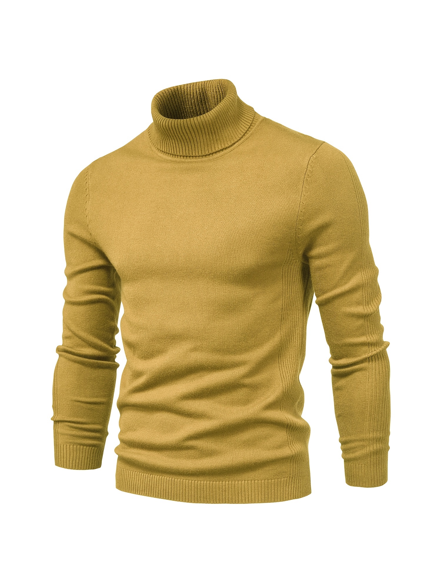 all match best sellers autumn winter pullover men solid turtleneck sweaters details 82