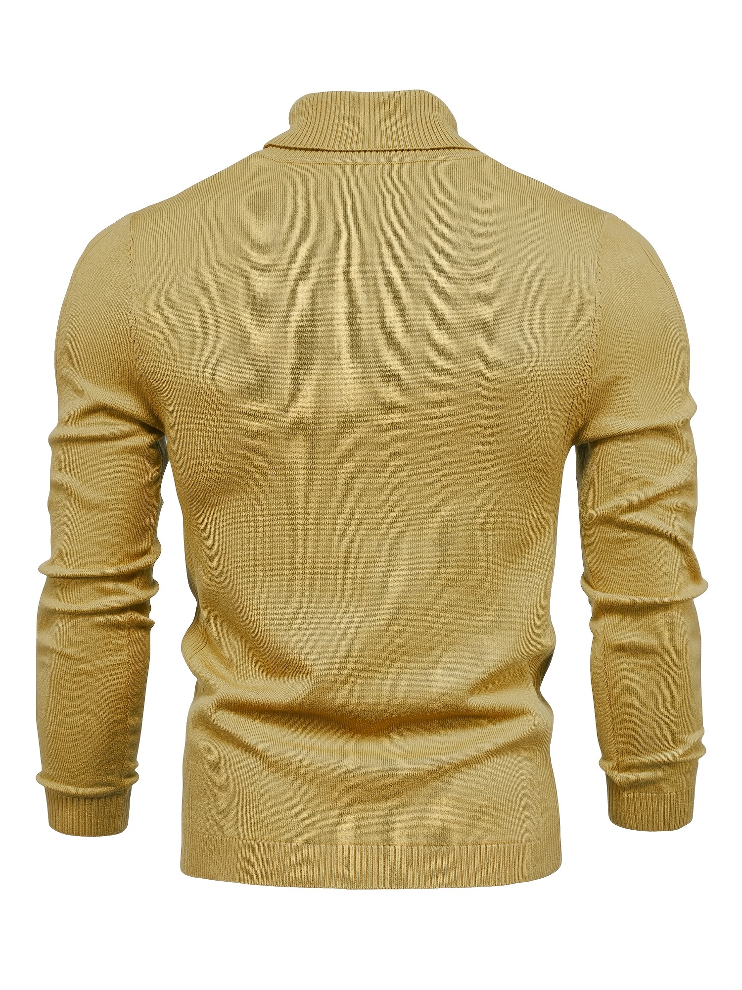 all match best sellers autumn winter pullover men solid turtleneck sweaters details 83